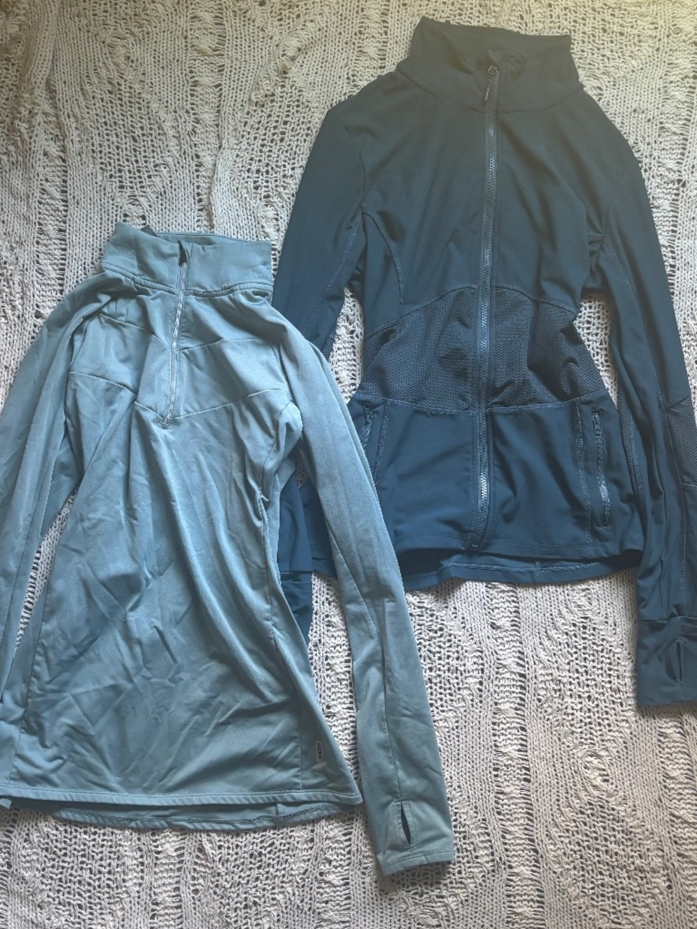 Bogo bundle deal! Lot of 2 track jackets slimming mint green tracksuit shaping